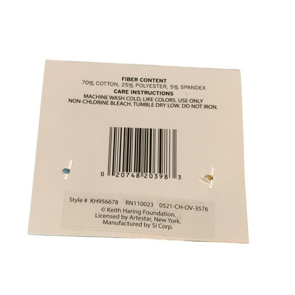 Keith Haring Men's Crew Socks Size 10-13 Iconic Logo Robot Dog 3 Pairs - Picture 5 of 5